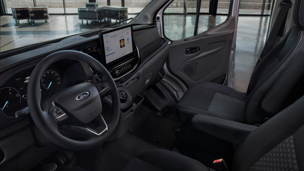 Ford has confirmed that its E-Transit commercial vehicle will provide businesses with a new benchmark for electric vehicle productivity, value and ownership experience when it comes to market next year, as the production vehicle makes its European public debut at the CV Show 2021 in Birmingham, UK.