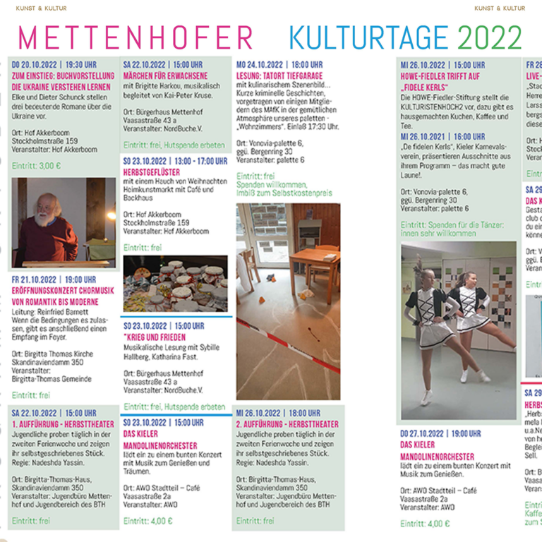 Read more about the article Mettenhofer Kulturtage 2022